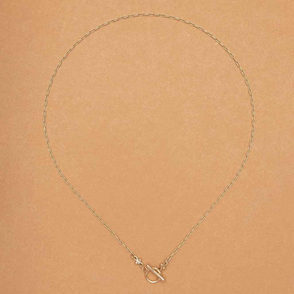 INFINITE CHAIN  LOOP OF GRACE NECKLACE - สร้อยคอโซ่สีทอง