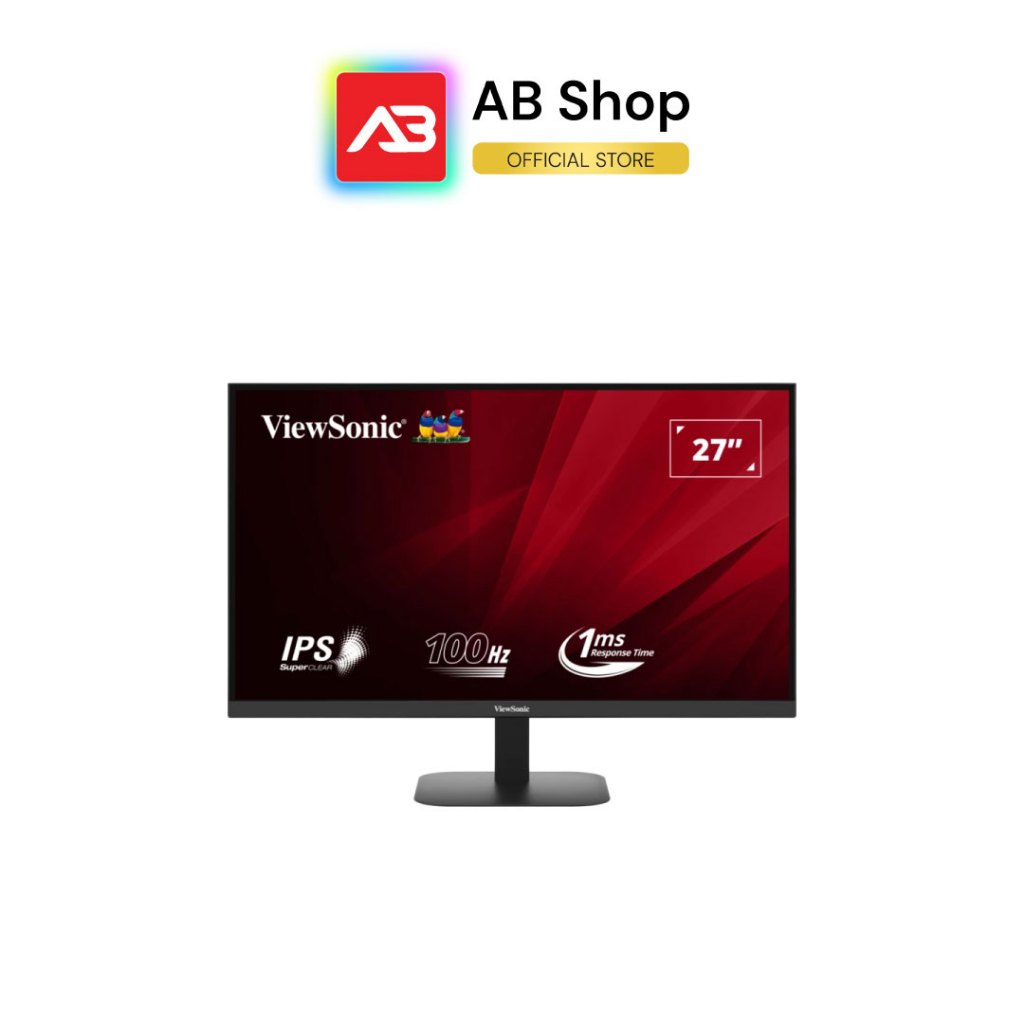 ViewSonic Monitor 27″ IPS 2K QHD(2560×1440) 100Hz มีลำโพง รุ่น VA2708-2K-MHD