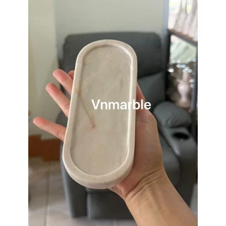 ถาดหินอ่อนแท้ทรงวงรี