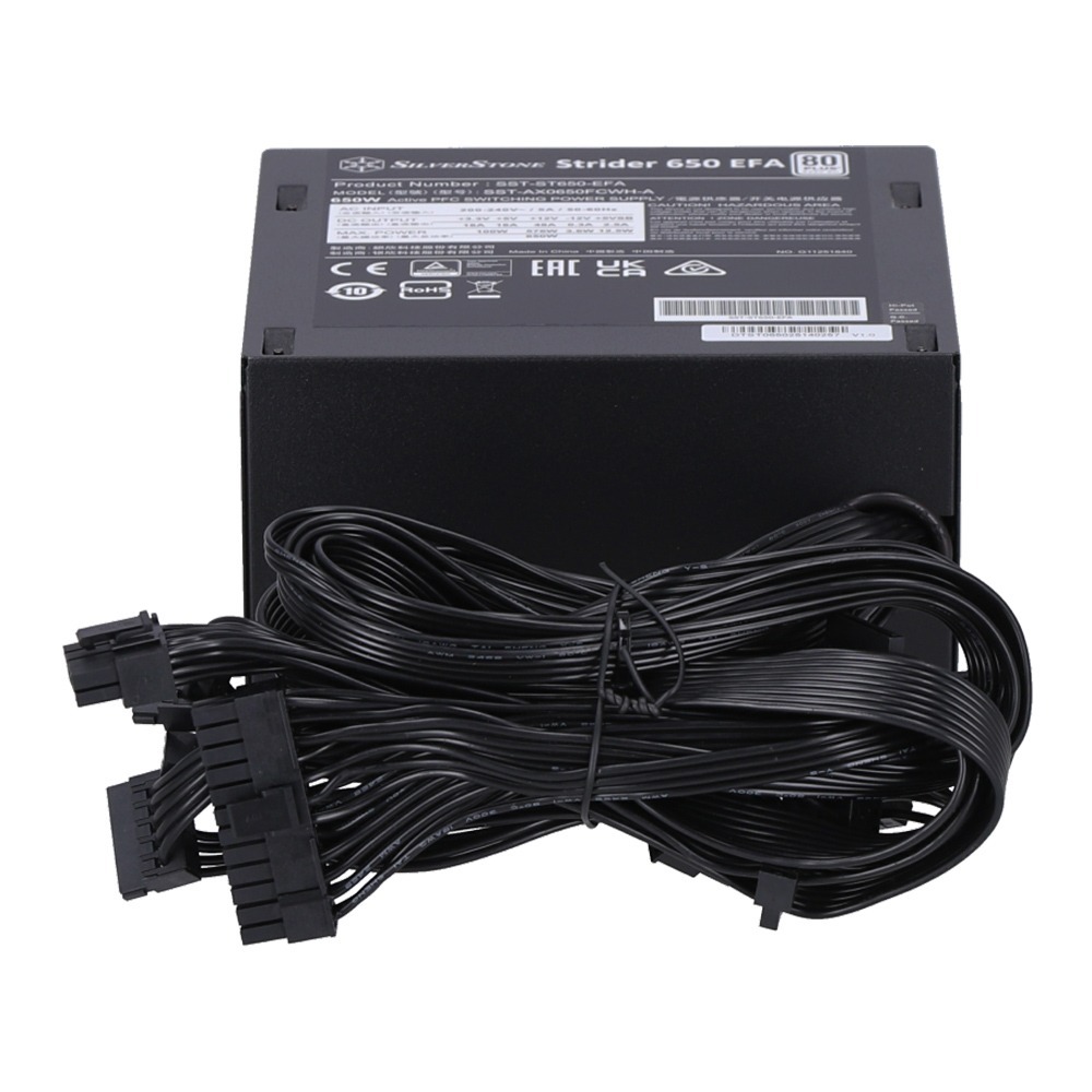 POWER SUPPLY (อุปกรณ์จ่ายไฟ) SILVERSTONE STRIDER 650 EFA - 650W 80 PLUS BLACK ATX - รูปที่ 2