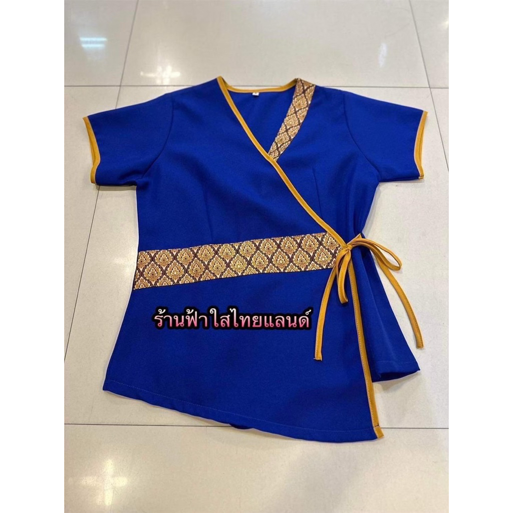 เสื้อผูกข้างเนื้อผ้าโซล่อน