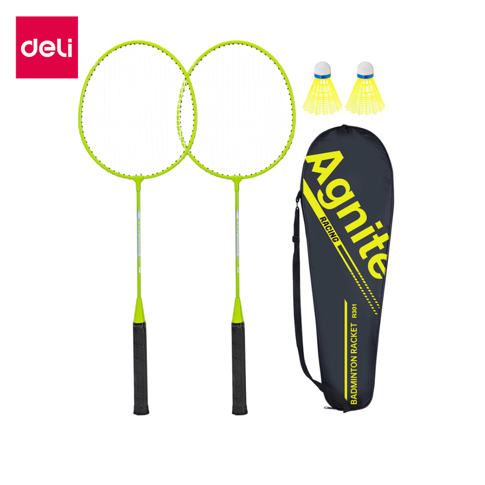 [ของขวัญฟรี] Deli ไม้แบด ไม้แบดมินตัน น้ำหนักเบา ด้ามจับกันลื่น อุปกรณ์กีฬา Badminton racket