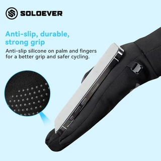 【TH】SOLOEVER Gloves ถุงมือมอเตอร์ไซค์-จักรยาน กันน้ำ สัมผัสจอได้ ระบายอากาศดี ยืดหยุ่น กันลื่น