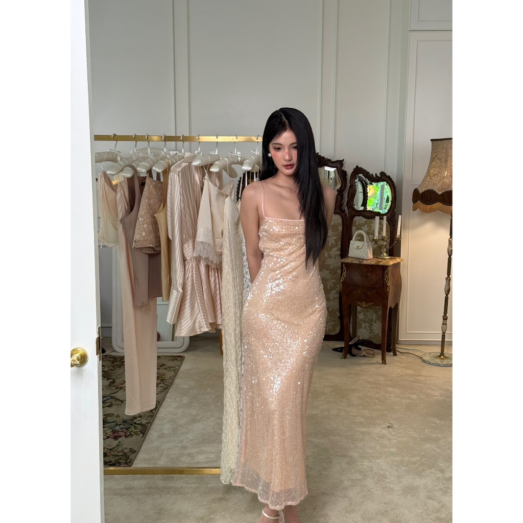 Fabrique.co - Signature Flair Dress เดรสออกงาน เดรสยาว เดรสไปงานแต่ง เดรสกลิตเตอร์ glitter dress เดรสผู้หญิง รูปที่ 6