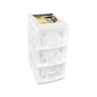 KEYWAY กล่องลิ้นชักใส่ของอเนกประสงค์ รุ่น CK-323 สีขาว-ใส