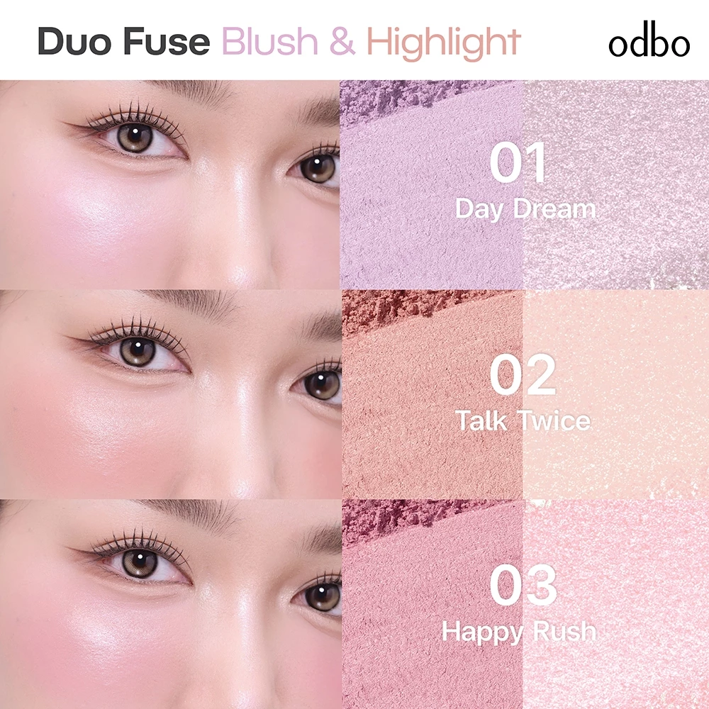 odbo DUO FUSE BLUSH HIGHLIGHT OD1333 thumbnail 5
