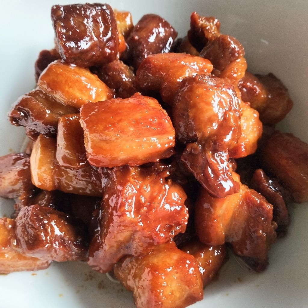 หมูสามชั้นคั่วหวานเบรคแตก