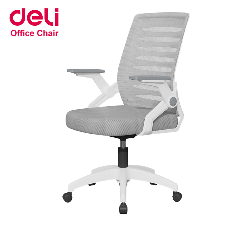 [ฟรีเบาะ]Deli เก้าอี้ทำงาน เก้าอี้สำนักงาน หมุนได้360องศา ขึ้นลง10cm เบาะเสริมสุขภาพดี Office Chair