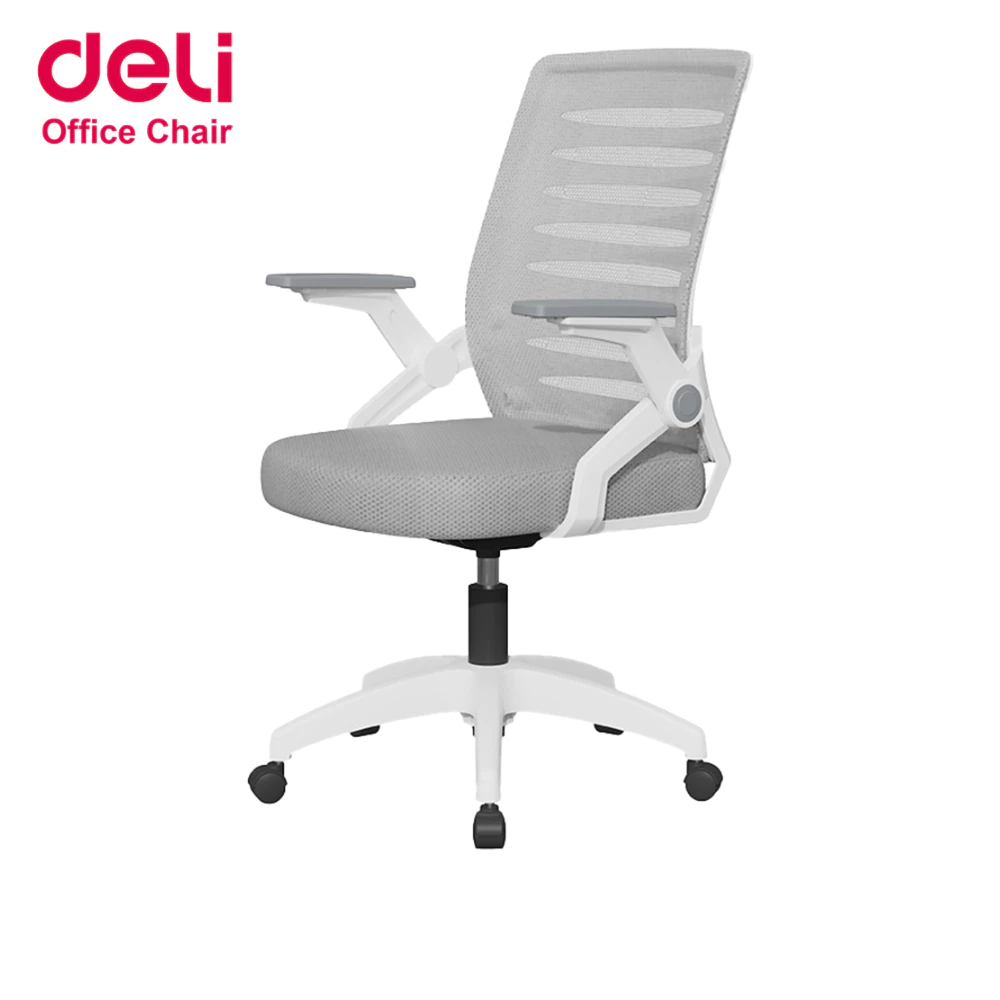 [ฟรีเบาะ]Deli เก้าอี้ทำงาน เก้าอี้สำนักงาน หมุนได้360องศา ขึ้นลง10cm เบาะเสริมสุขภาพดี Office Chair
