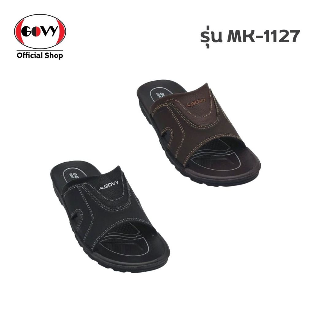 Govy โกวี่ รองเท้าแตะ รองเท้าลำลอง แบบสวม สำหรับผู้ชาย รุ่น MK-1127 Size 39-44
