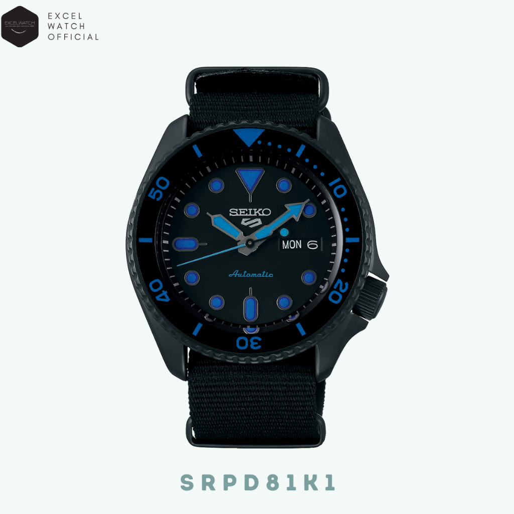 [ Excel Watch ] SEIKO 5 Sports รุ่น SRPD81 SRPD81K SRPD81K1 Automatic Men's Watch