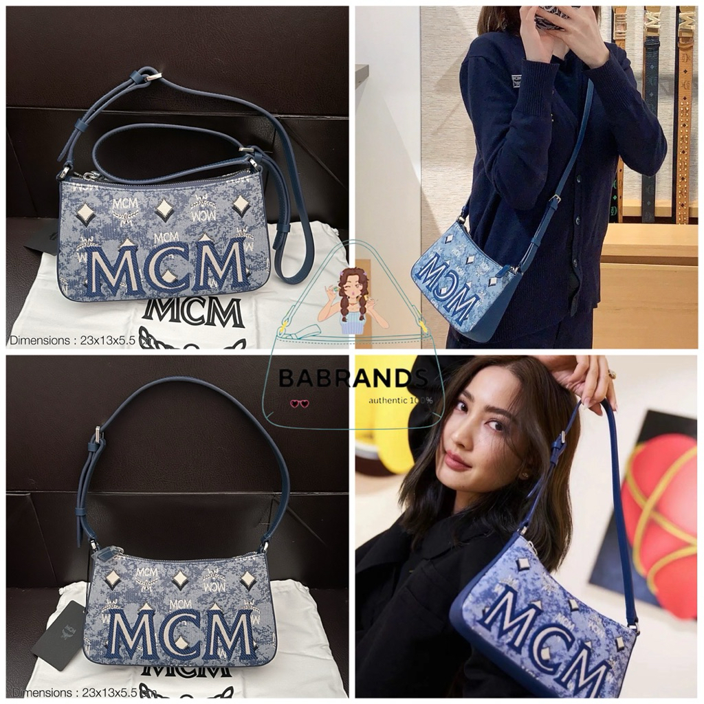 🔥พร้อมส่ง🔥MCM vintage jacquard mini