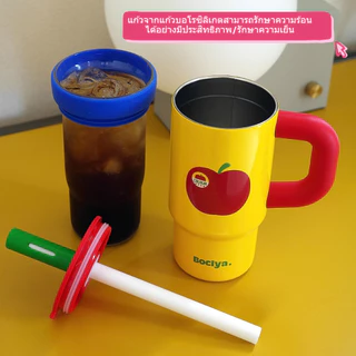 【ONDA】กระบอกเก็บอุณหภูมิ 2ชั้น 6ชั้น ฉนวน พร้อมที่วางถ้วยกาแฟในรถและหลอดถอดได้ – วัสดุแก้วกระติกน้ําร้อนฟางถ้วยกระSUS316