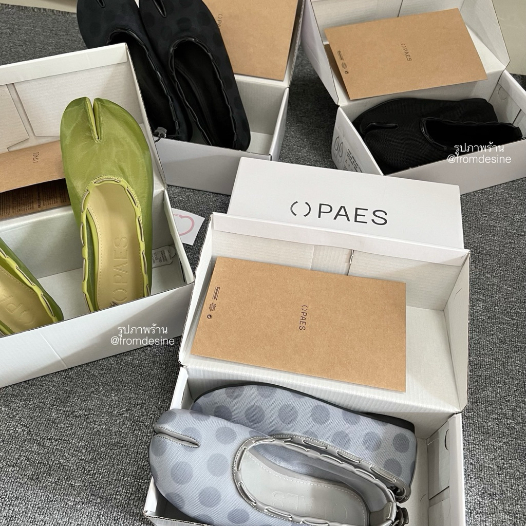 [ พร้อมส่ง ] รองเท้า PAES Mesh Air String Flat