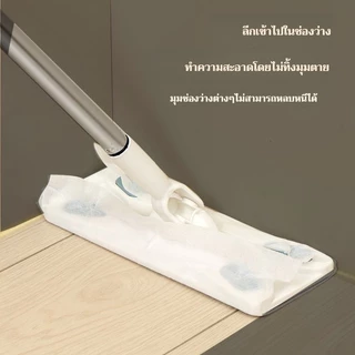 Aimi ไม้ถูพื้น mop ใช้แล้วทิ้ง ไม้ม๊อบ กระดาษเปียก กระดาษแห้ง lazy mop หมุนได้ 360 ผ้ารีฟิลถู