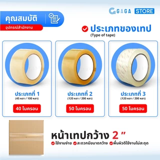 【72ม้วน】เทปใส ไร้เสียง 200หลา 50ไมคอน เทปใส 2นิ้ว เทปไม่มีเสียงรบกวน สก็อตเทป Tape