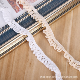 ลูกไม้ถักยางยืด  กว้าง 15มิล  ยาวมัดละ10หลา/ราคามัดละ120บาท