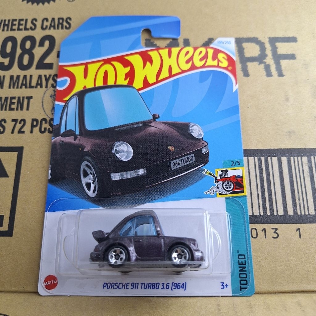 รถเหล็ก Hotwheels PORSCHE 911 TURBO 3.6 (964) 199/250 (kg07)