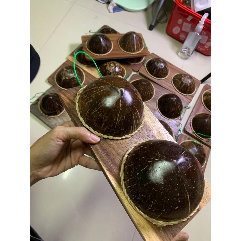 นวดเท้า 2 กะลา นวดกะลาคู่ ที่นวดเท้า ที่นวดกดจุดฝ่าเท้า ที่นวดฝ่าเท้า
