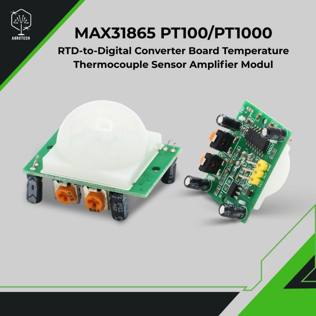 MAX31865 PT100/PT1000 RTD-to-Digit / บอร์ดแปลงสัญญาณจากเซ็นเซอร์ RTD เป็นข้อมูลดิจิทัล