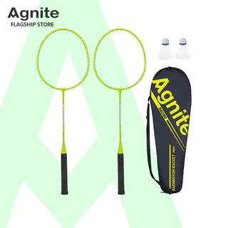 [ของขวัญฟรี] Agnite ไม้แบดมินตัน ไม้แบด พร้อมกระเป๋าพกพา น้ำหนักเบา อุปกรณ์กีฬา Badminton Racket