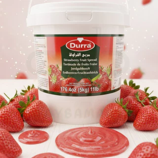 [กระป๋องใหญ่] Durra แยมผลไม้ 5kg Fruit Spread มี 4รส สตรอเบอร์รี่/ส้ม/มะเดื่อ/แอปริคอต แยมฮาลาล นำเข้า ทำเบเกอรี่ ไส้ขนม