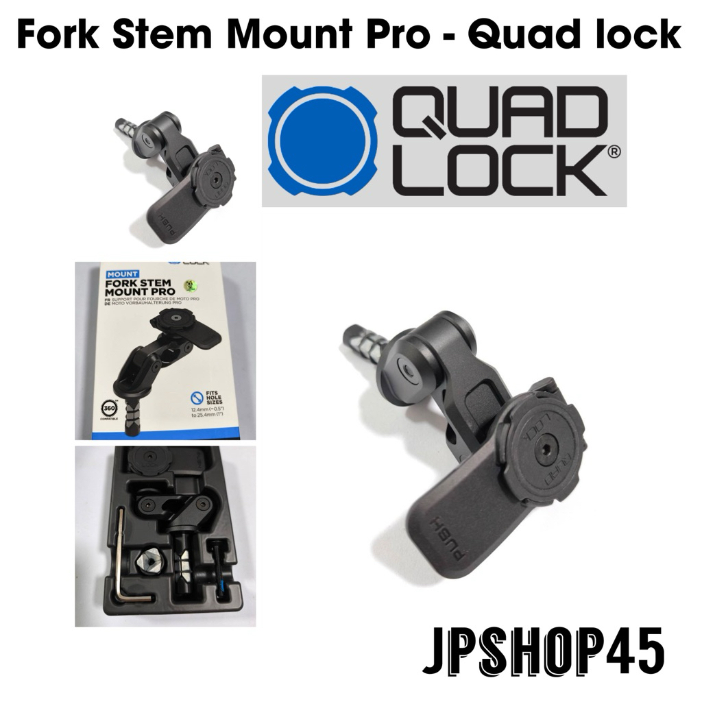 Quad Lock Motorcycle Fork Stem Mount PRO ที่ยึดโทรศัพท์มอเตอร์ไซค์Quad Lock Motorcycle Fork Stem Mou