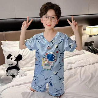 TT3333 V EASY ชุดนอนคอวีแบบสั้นมีลวดลายที่หลากสีหลากลายให้เลือก เนื้อผ้าซาตินบางเบาไม่ร้อนสีสันลวดลายน่ารักโดนใจสุดๆ