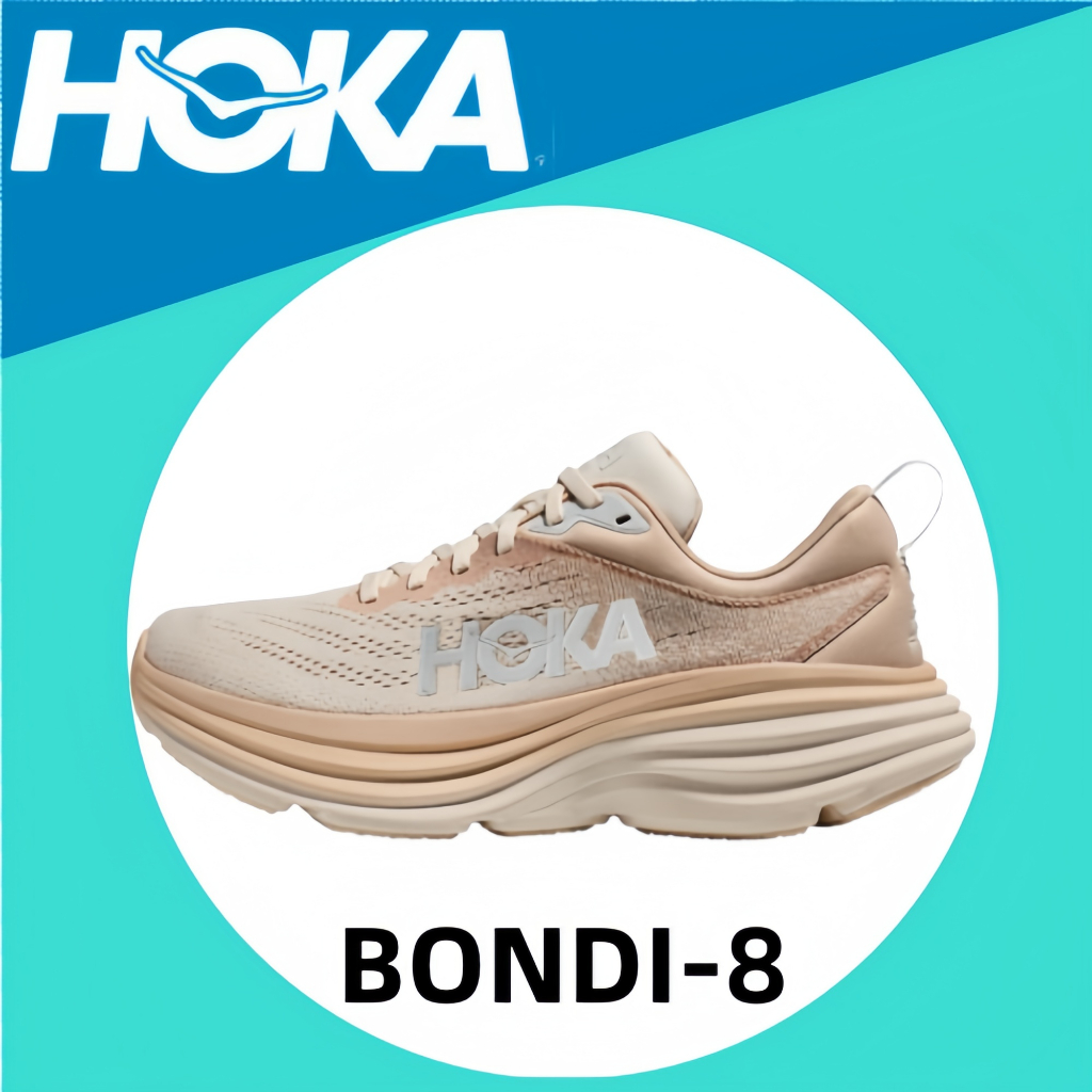 🔥100 % เป็นของแท้ 🔥 HOKA ONE ONE Bondi 8  1127952-SSEG Casual shoes Running shoes Sports shoes