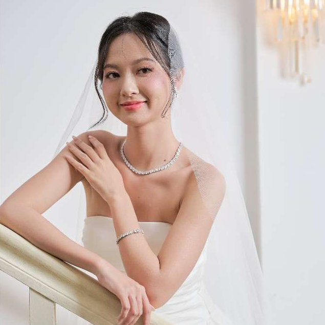 Kind Jewelry เซ็ตเครื่องประดับเจ้าสาว Eterna Pear Bridal Set สร้อย+ต่างหู+ข้อมือ ราคา ถูกที่สุด ดีลบีเคเค