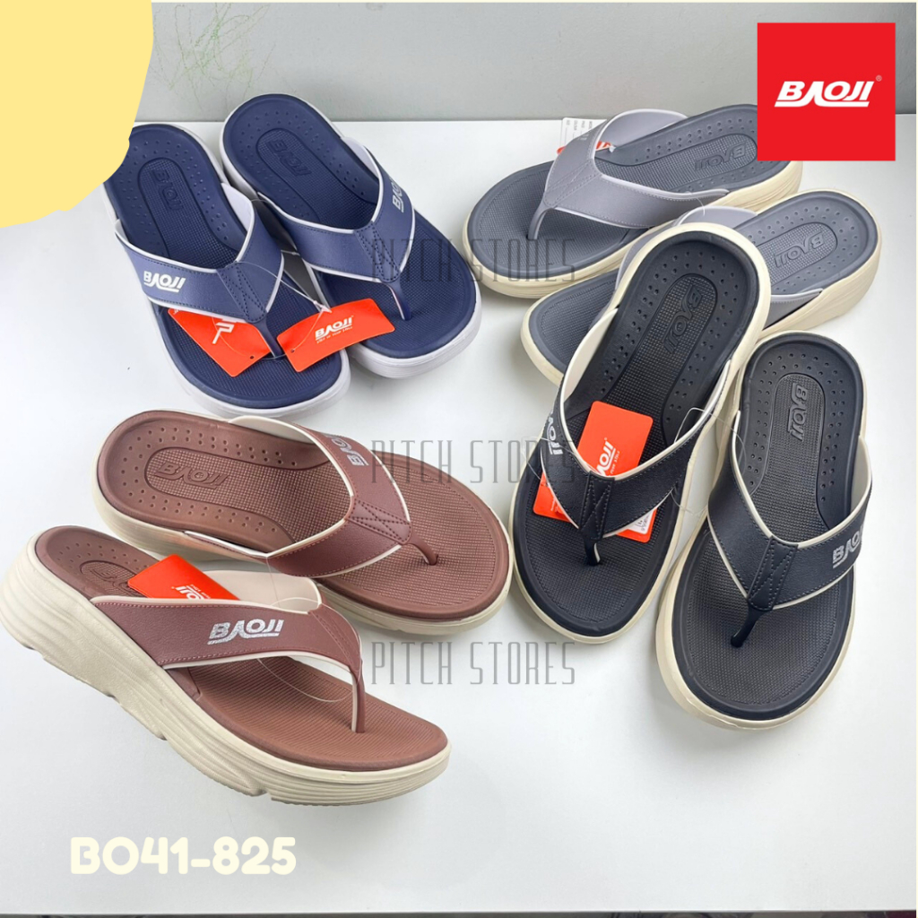 Baoji บาโอจิ รองเท้าแตะแบบหนีบผู้ชาย พื้นนุ่ม รุ่น BO41-825 (41-45)