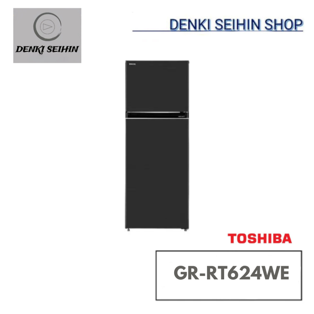 TOSHIBA ตู้เย็น 2 ประตู GR-RT624WE 16.4 คิว สีเทา Pure BIO ผลิตประจุไอออนช่วยกำจัดกลิ่น GR-RT624WE-P