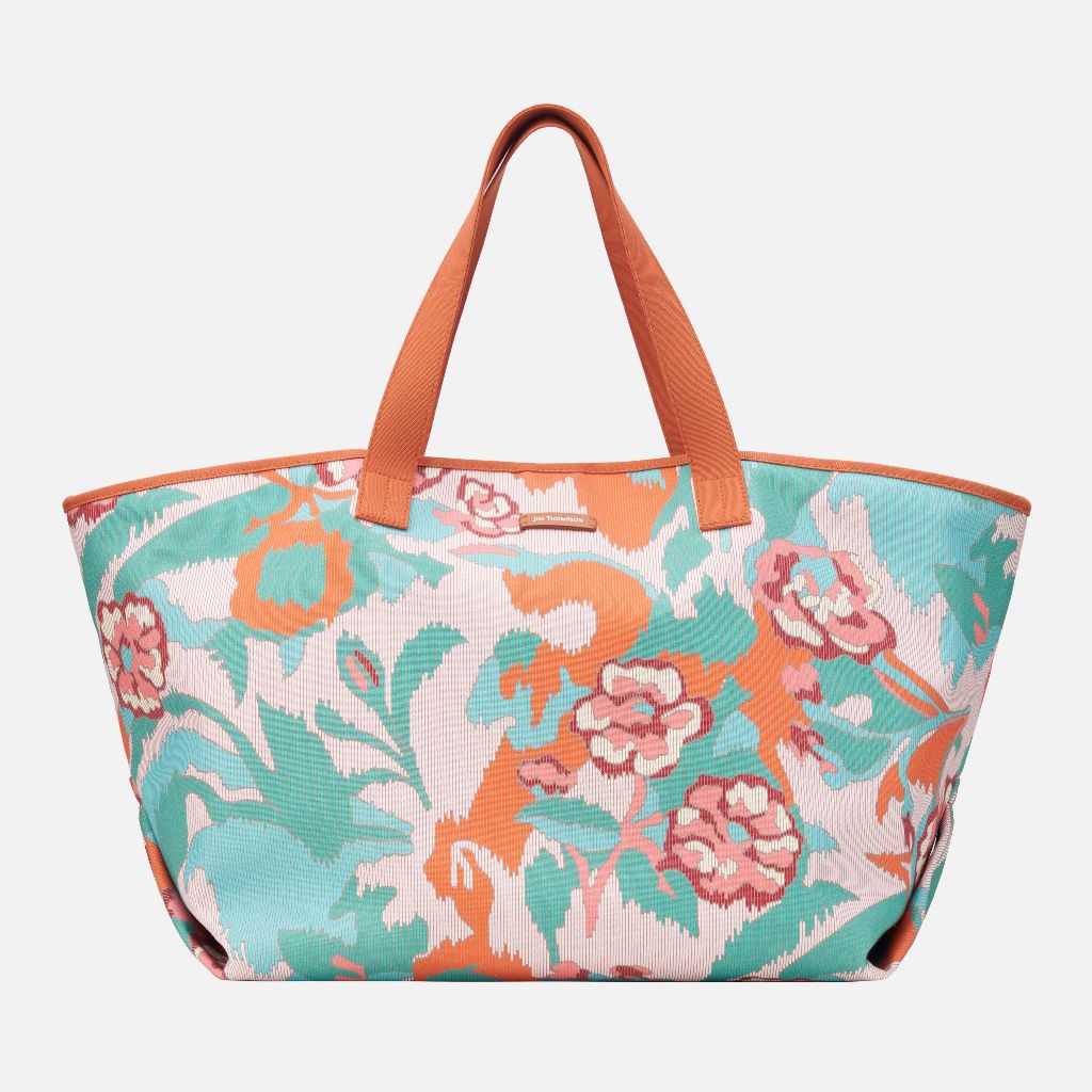 Chabaa Cotton Capri Large Beach Bag - Pink