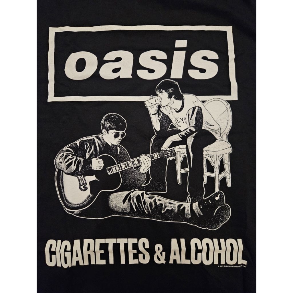 เสื้อวง Oasis (โอเอซิส)  เสื้อวงงานลิขสิทธิ์แท้ นำเข้า-UK สินค้ามือ1 ป้ายGildan ของแท้ ราคา ถูกที่สุด ดีลบีเคเค แกลเลอรีภาพที่ 3