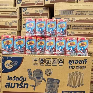 ( ยกลัง 48 กล่อง ) โอวัลติน สมาร์ท รสมอลต์ช็อกโกแลต ยูเอชที 110 มล.
