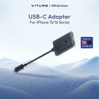 VITURE USB-C XR Charging Adapter for lphone 16/15 รองรับโหมด 3D ล็อคหน้าจอ หลายหน้าจอ 3DoFSpatial 3D
