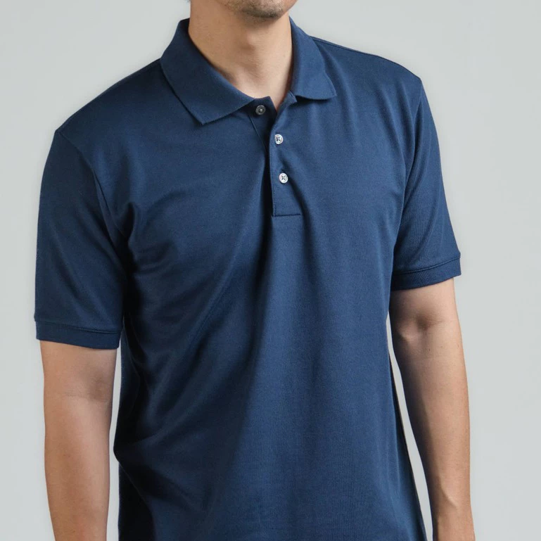 era-won เสื้อโปโลแขนสั้น ทรงสลิม Polo Shirt สี Dark Navy