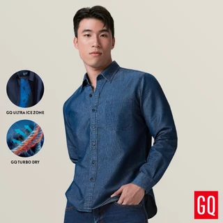 GQ Cool Tech™ Denim Long Sleeves เสื้อยีนส์เย็นแขนยาว มีกระเป๋าลับเก็บมือถือ