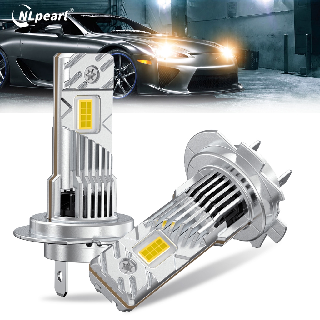 หลอดไฟหน้า LED H7 Turbo H7 2 ชิ้น กำลังสูง 120W 30000LM ไร้สายพร้อมพัดลม 1:1 ขนาดมินิ ไม่มีข้อผิดพลาด 6500K 4300K ​​H7