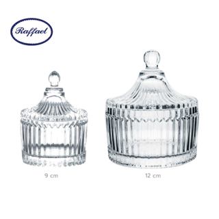 โถหยัก โหลใส่ขนม โถกลม ลายร่อง โหลใส่ขนม โหลแก้ว