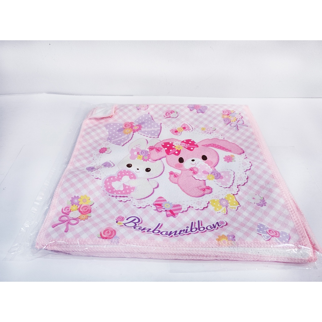 ผ้าเช็ดอเนกประสงค์ขนาด 30x30 cm คุโรมิ Kuromi / บอนบอนริบบอน Bonbonribbon 2ผืน /ชุด - รูปที่ 2