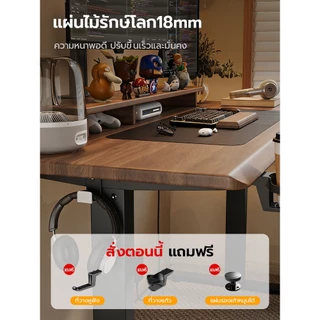Xpanse โต๊ะปรับระดับไฟฟ้า ความหนาของท็อปโต๊ะ18ซม. โต๊ะทำงานตามหลักสรีรศาสตร์ มอเตอร์ไร้เสียง การยกที่มั่นคง โต๊ะคอม