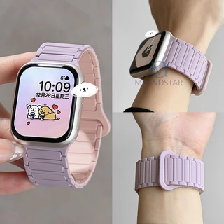 สาย smart watch 40/44/45/41/46มม สายนาฬิกา สําหรับwatch11 10 9 8 ultra 7 6 5 4 เเบบเเม่เหล็ก สําหรับแอปเปิ้ลวอช A-star