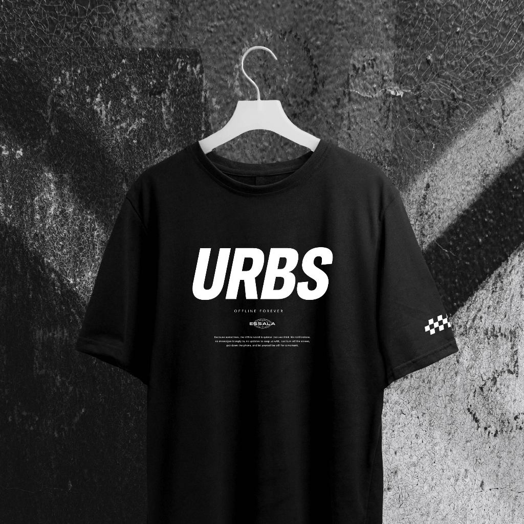 Essala เสื้อยืดโอเวอร์ไซส์ Oversized T-Shirt Unisex Cotton 100% ลาย URBS