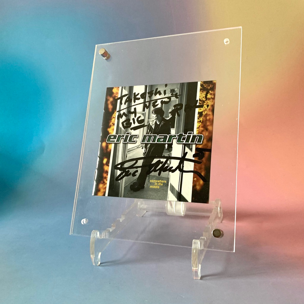 🛒 (พร้อมส่ง) ลายเซ็นสด ของแท้ CD ซีดีเพลง: Eric Martin — Somewhere in the Middle [signed cd] x MR.BI