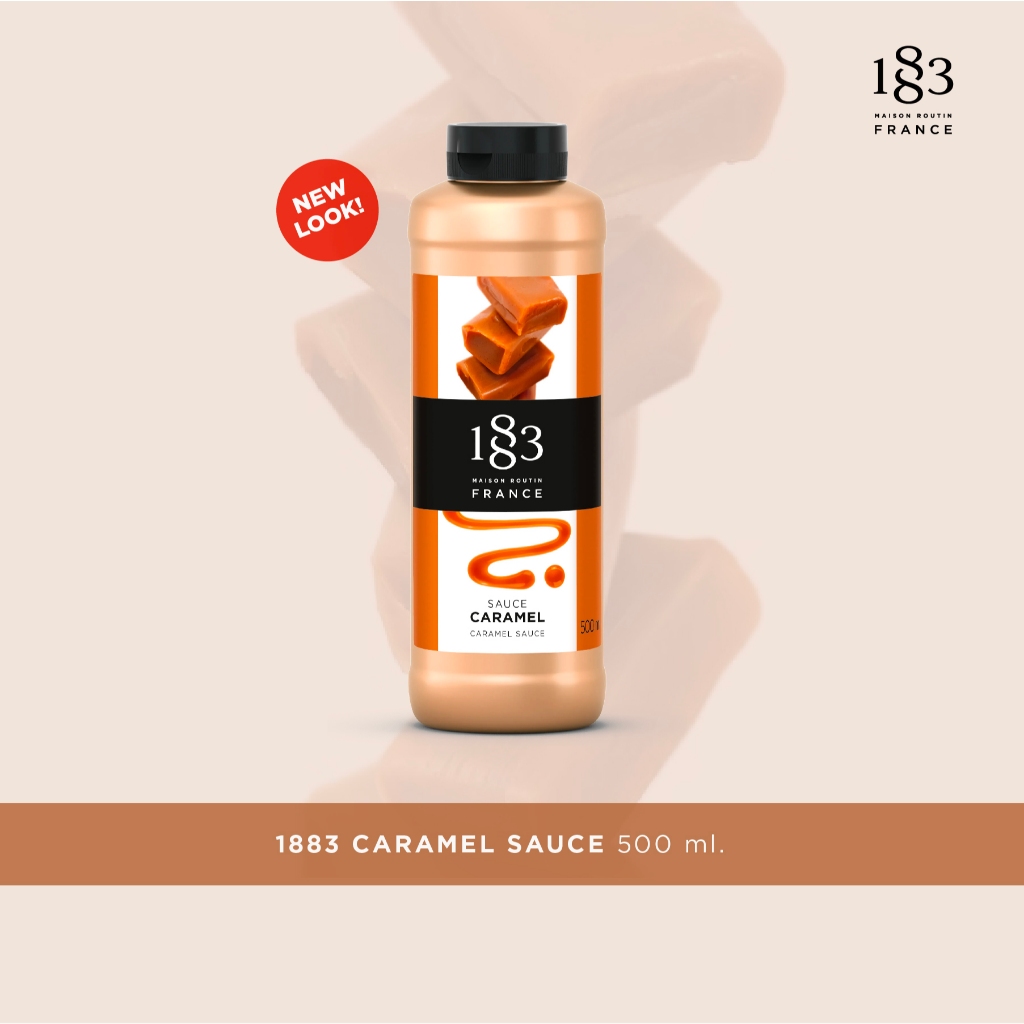 (ซื้อ 2 แถมหัวบีบ) 1883 ซอสคาราเมล เข้มข้น 500 มล. (1883 CARAMEL SAUCE 500 ml.)