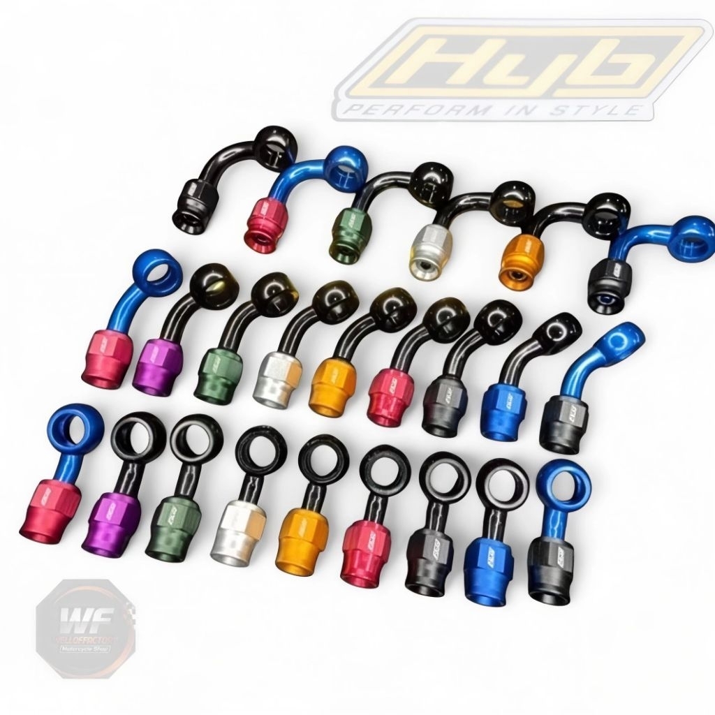 HYB ฟิตติ้ง หัวเบนโจสายเบรค AN3 ของแท้ มีหลายสีพร้อมส่ง