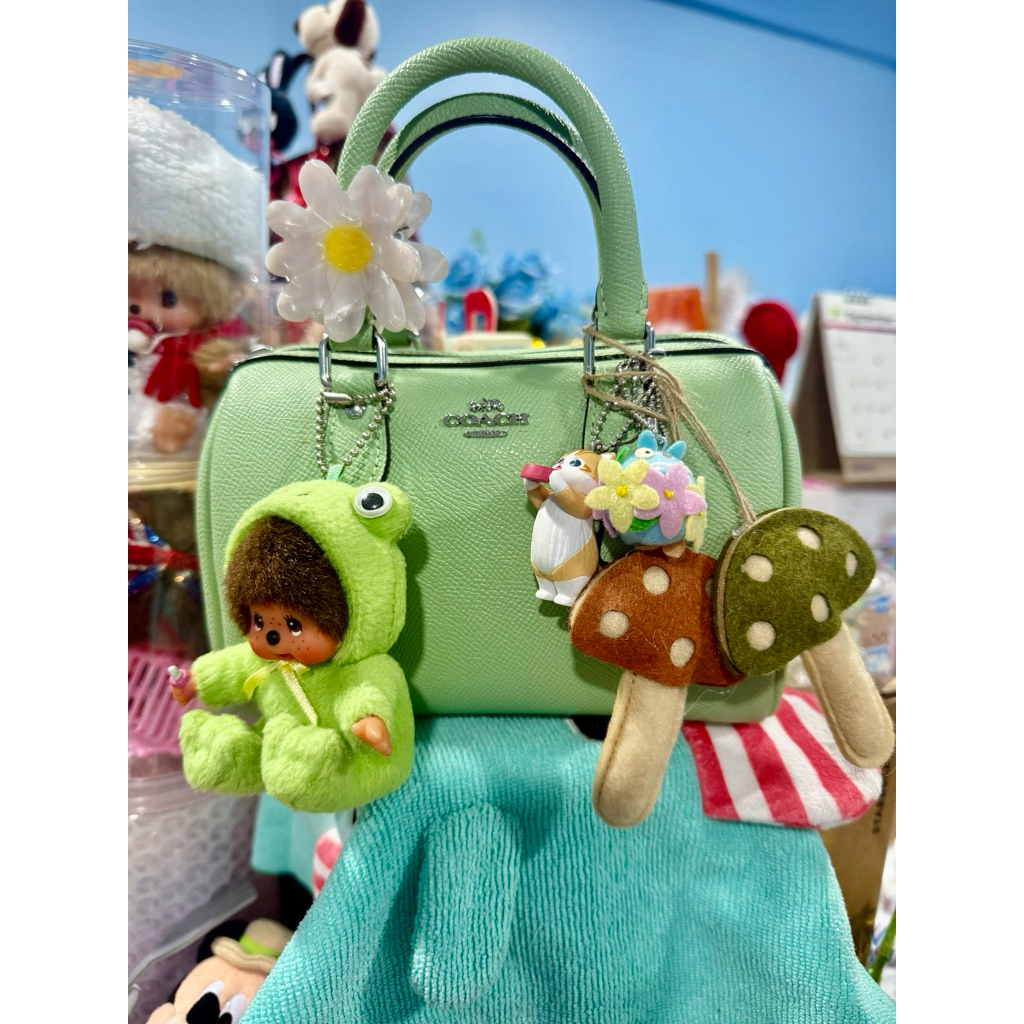 Coach Rowan Mini Satchel Bag GREEN ใบมินิน่ารักสุดๆ ของแท้ 100% พร้อมส่ง