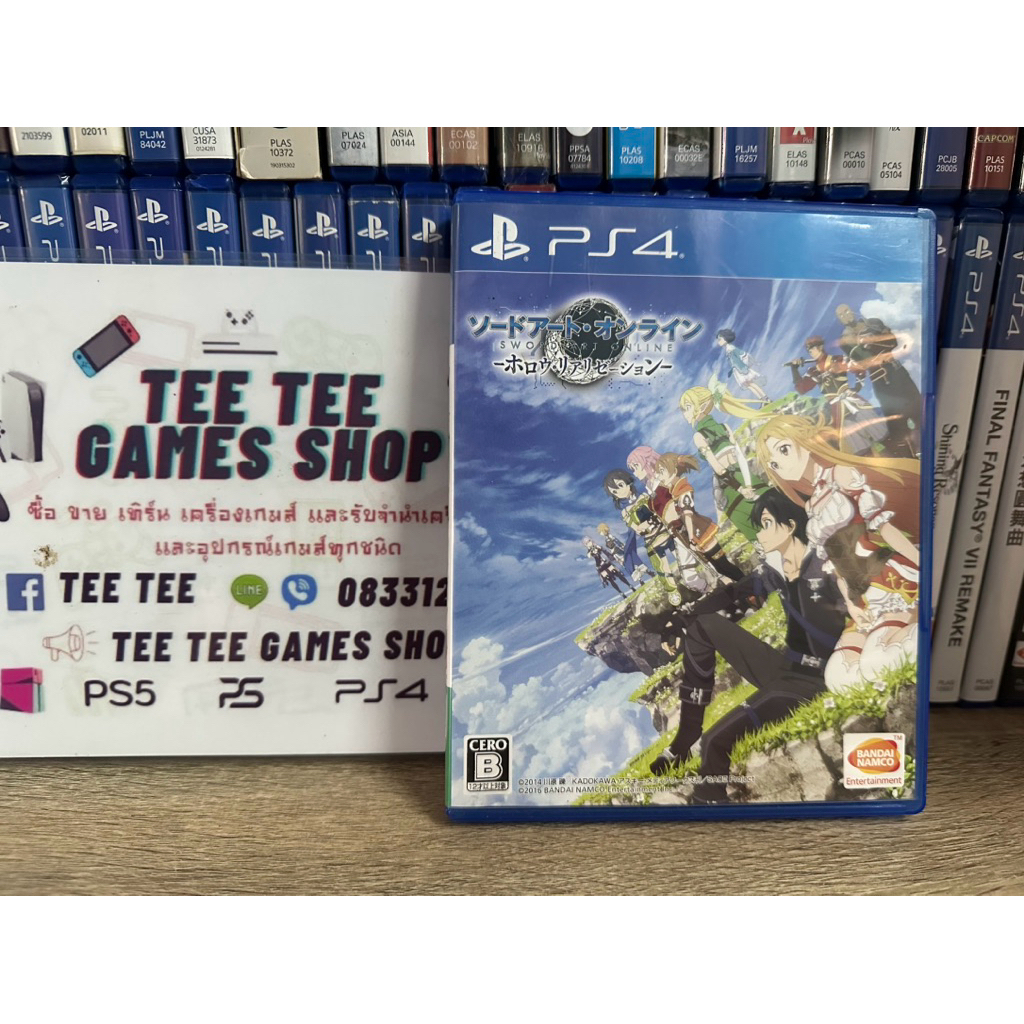 SWORD ART ONLINE - HOLLOW REALIZATION ps4 แผ่นมือสอง japan โซน2 แผ่นสวยใช้งานปกติ แผ่นใช้เล่นกับเครื