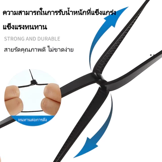 เคเบิ้ลไทร์ 100 เส้น​ ดำ, ขาว เคเบิ้ลไทร์ ​ หนวดกุ้ง ซิปพลาสติก​ สายเคเบิ้ลไทร์ Nylon Plastic